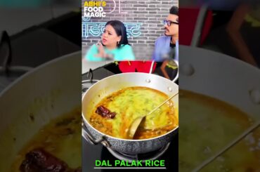 Arjun Bijlani Favourite Dal Palak Rice | Must Watch | #dalpalak #abhisfoodmagic #viralshort #shorts