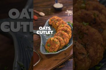 Oats Cutlet Recipe | Healthy Snacks Recipes | No Deep Fry Snacks  #shorts #oatscutlet