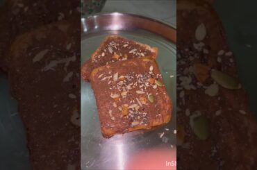 1 minute Healthy bread recipe with Hershey choco spread #snacks #healthy #recipe #trending #cooking