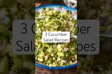 3 Cucumber Salad Recipes you need to make! #cucumbersalad