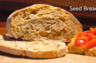 Simple bread recipe - Baking vegan and healthy seed bread
