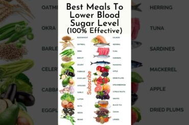 Best Meals To Lower Blood Sugar Level