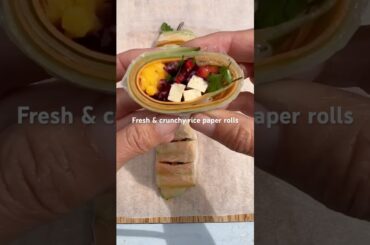 Vegan Rice Paper Rolls (Fresh & Colorful!) #ricepaper #healthysnacks