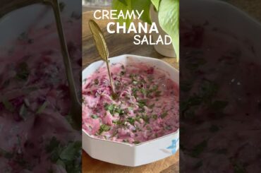 Creamy Chana Salad for Weightloss | High Protein Summer Snack | Healthy Recipe Ep 30 #saladrecipe