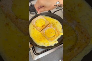Breakfast Egg Sandwich Hack | One Pan Egg Toast | Healthy Egg sandwich #shorts #asmr