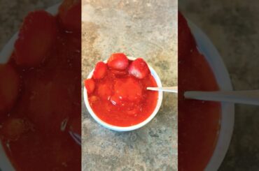 Homemade #strawberry Sorbet #healthy #dessert #short #trending #recipe #couplevlog #foodie #paris