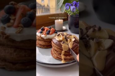 Healthy Oatmeal Pancake #pancakes #quickandhealthy #recipe #healthyfood #food #viralvideo