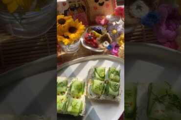 Cucumber Toast | Cucumber Cream Cheese Recipe | Healthy Breakfast | Tea Sandwich #shorts #recipe