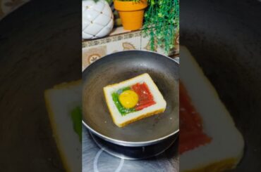 Unique Bread Omelette Toast Recipe /1 Egg + 1 Bread = Insane Omelette Toast! #shorts #trendingshorts