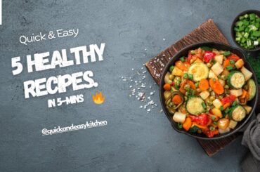 5 Healthy Breakfast Recipes in 5 Minutes! | Quick & Easy!