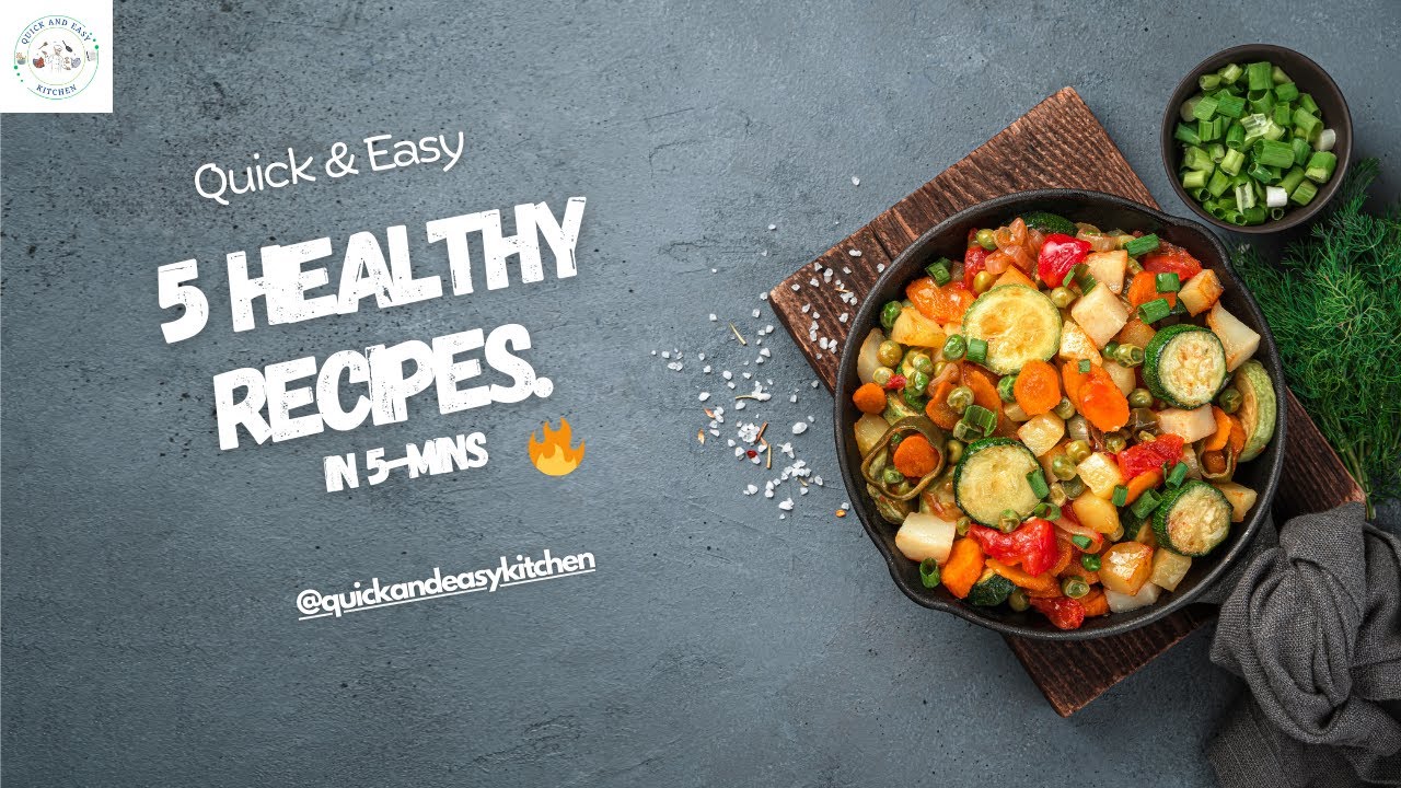 5 Healthy Breakfast Recipes in 5 Minutes! | Quick & Easy! 5 Healthy Breakfast Recipes in 5 Minutes! | Quick & Easy!