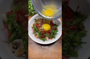 Easy healthy low calorie air fryer egg recipe #airfryerrecipes