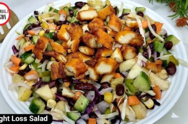 Healthy Chicken Vegetable Salad for Weight Loss | High Protein & Low Calorie By Mirch masala fusion