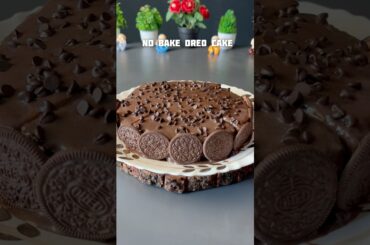 Viral No Bake Oreo Cake Recipe #shorts #recipe #oreo #cake