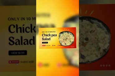 Instant Healthy Evening Snack Recipe | Ultra Crunchy Chick pea Salad | 10 minutes Recipe