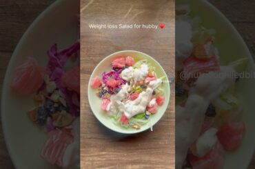 Healthy salad ! Comment if you want the detailed recipe! #easynutrition #healthyfood #weightlossdiet