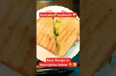 Tasty healthy Avocado egg sandwiches Recipe for breakfast homemade yummy healthy food #yum