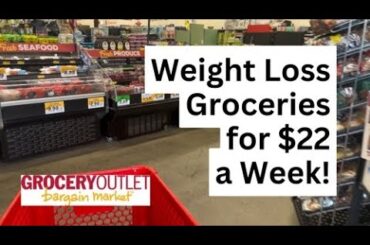 Weight Loss Groceries for $22/week!! Organic, Healthy Food Shop With Me at Grocery Outlet