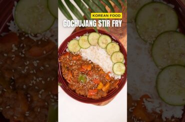 Korean Food | Gochujang Lentil Stir Fry #recipe #korean #koreanfood #koreanrecipes #healthy #protein
