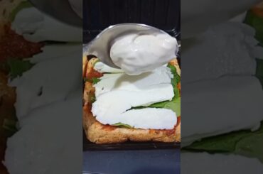 Healthy Sandwich with Spinach .. #arabicfoodrecipe #sandwich #spinach