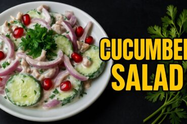 Cucumber Salad | Instant salad recipe | Healthy salad | 5 minutes recipe