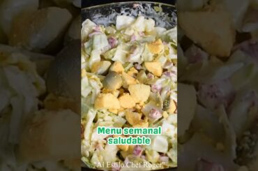ensalada saludable, #chefroger #cocinaconsabor #bajardepeso #bajardepeso #menusaludable