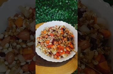 Healthy salad#shortvideo #protiensalad #weightloss #easyrecipe #peanut #trending #viralvideo