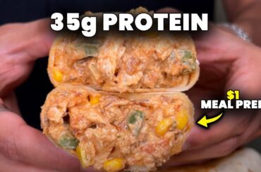 $1 Cheesy Chicken Burrito Meal Prep