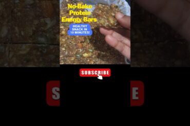 No-Bake Protein Energy Bars | Healthy Snack in 10 Minutes! #shorts #ytshorts #viralvideo #trending