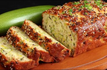 Healthy breakfast for those who are losing weight - keto zucchini bread recipe. No flour, no sugar!