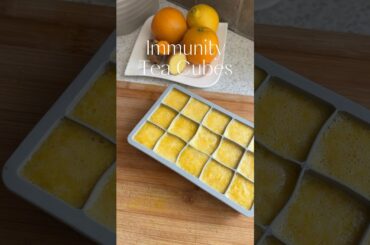 Immunity Tea Cubes | Wellness Hacks | Healthy Recipes #healthyrecipes #wellnesstea #lemonginger