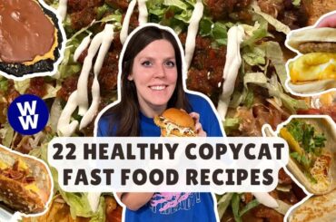 22 Healthy Copycat Fast Food Recipes That Helped Me Lose 70 lbs | Quick & Easy | WeightWatchers