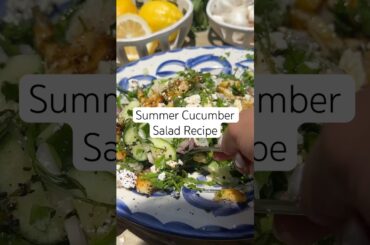 Summer Cucumber Salad Recipe! #cucumbersalad