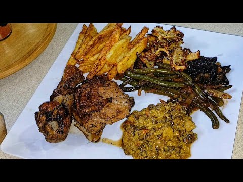 Blackened Chicken, Roasted Cauliflower & Air Fryer Fries | Easy Healthy Dinner Recipe! Blackened Chicken, Roasted Cauliflower & Air Fryer Fries | Easy Healthy Dinner Recipe!