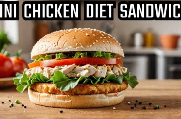 Diet Healthy Chicken Sandwich Recipe For Weight Loss | Chicken Ka Diet Mini Sandwich Kaise Banaye