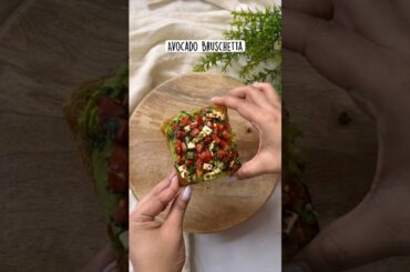 Healthy, Viral, DELICIOUS: Best Avocado Bruschetta Recipe Ever! #viralfood #avacadotoast