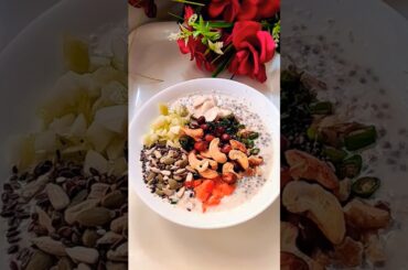 Enjoy, Healthy And Tasty Breakfast | Chia Seeds Recipe#shorts#youtubeshorts #oatsrecipe#cookwithranu
