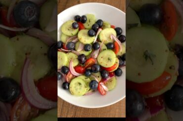 Healthy Salad Hack: Cucumber & Blueberry Combo You’ll Love!