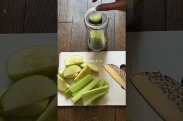 Easiest green juice to prep for the week! #healthyrecipes #celeryjuice  #healthyhabits