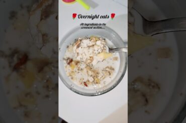 overnight soaked oats with chia seed | Easy Healthy breakfast recipe | #recipe #breakfast #trending