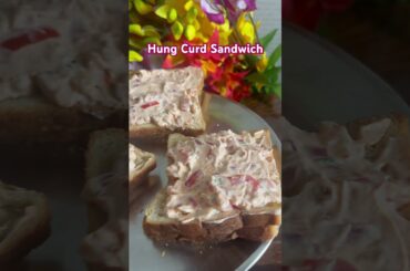 How to make hung curd sandwich | Yogurt Sandwich | Healthy Breakfast Ideas | Hung Curd Sandwich #yt