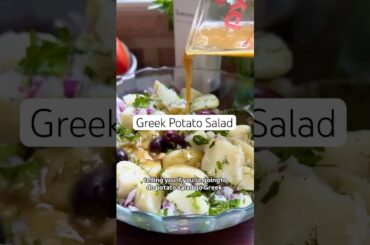 Greek Potato Salad Recipe (No-Mayo!) #potatosalad