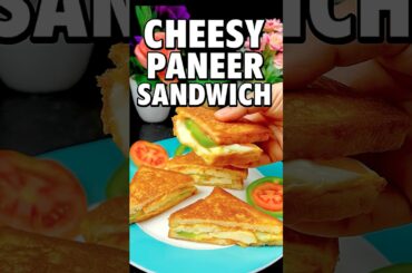 Cheesy Paneer Sandwich Recipe | Trending Indian Street Style Snack in 5 Mins #shorts #food