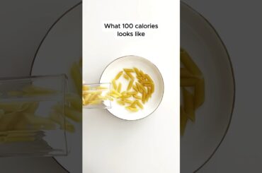 What 100 Calories of Pasta Looks Like! #caloriedeficit #caloriecounting #calories #diet #weightloss