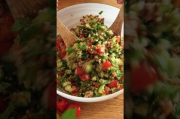 Quinoa Tabbouleh Salad #plantbasedrecipes