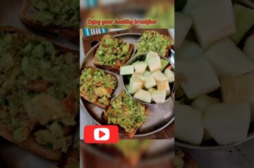 Healthy Breakfast sab ke liye #shaky #shorts #ytshorts #youtubeshorts #avacados #sandwich #healthy