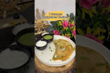 3/7 Healthy WeightLoss Recipe Masoor Dal Cheela #HighProteinRecipe #WeightLossRecipes #SummerRecipes