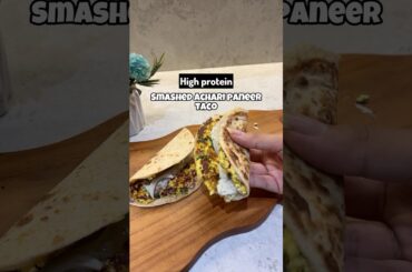 Achari paneer taco #highproteinrecipes #paneerrecipes #weightlossrecipe #healthylunch #highprotein
