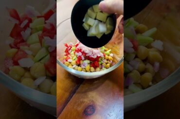 "Protein Packed Chickpeas Salad "Fresh and Flavourful salad "#shortvideo #snacks #salad #healthy