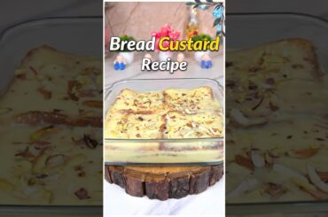 Trending Bread Custard Recipe #custard #recipe #trending #shorts